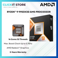 AMD Ryzen™ 9 9950X3D Gaming AM5 CPU Processor Unit Pemprosesan | 16 Cores 32 Threads | Up to 5.7 Ghz
