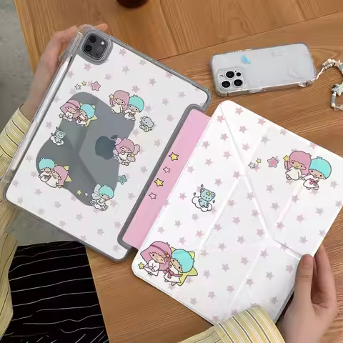 Stars Gemini Stars Cartoon iPad Case For iPad Pro 12.9in Air7 10th 11th iPad Pro 11 13in 2025 M4/5 A