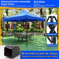 10x10 Ft Roof Night Market Canopy Camping Tent Khemah Kanopi Frame Outdoor Tent Waterproof Khemah Pasar Folding Full set Payung Niaga Lipat Kanopi Penuh Khemah