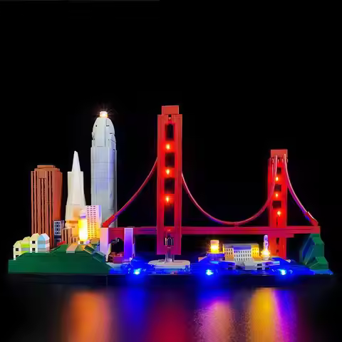 LYBMTWF LED Lighting Kit Compatible with Lego 21043 Architecture San Francisco Model (NOT Include Th