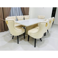 Chesterfield Marble Dining Set