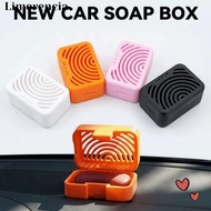 LIMERENCIA Car Deodorizing Soap Dish, Breathable  Printing Car Soap Box, Practical with Lid Simple A