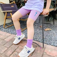 HYS Girls Fashion High Waist Milk Silk Summer Sports Leggings Girls shark pants Girls Leggings Child