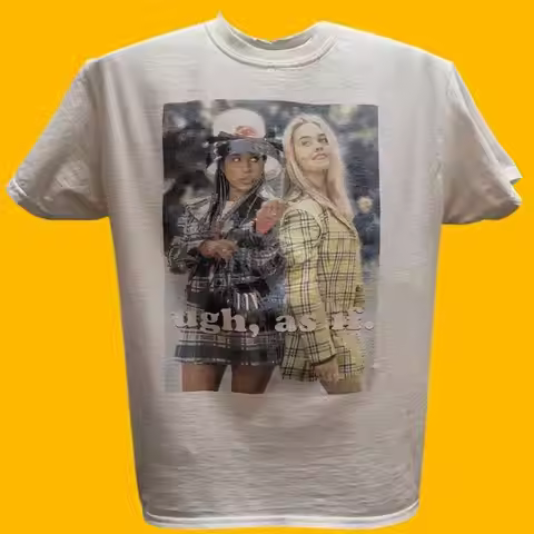 Clueless T Shirt Ugh As If Movie Print Medium M 100 Cotton