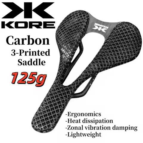 KORE Bicycle Saddle For Road Bikes Ultralight 3D Printed Carbon Fiber 7*9 Saddles For Road Bikes Win