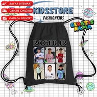 Roger JR Kids String Bag Free Name / Cordura Drawstring Bag Inter Miami Roger Jr Fashion Kids Backpa