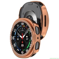 amonoqa Watch Cover for Watch 8 44mm 40mm Scratch Resistant Bezel Rings Case