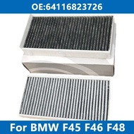 2pcs Car Cabin Filter Air Conditioner 64316823717 For Bmw F39 F40 F44 F45 F46 F48 116i 118d 220d X1 