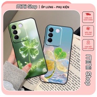Case for Vivo V27 / V27E with lucky four-leaf clover print