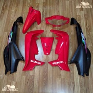 smash D Color Set (smash 110) Total 7 Pieces (Short Fall Protection) Red And Black With Pattern Year