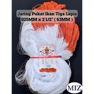 025 x 2 1/2" (63MM) x 35MM x 180MTR Cap Bumi Jaring Pukat Tiga Lapis Udang Tiga Lapis Ikan Pukat Uda