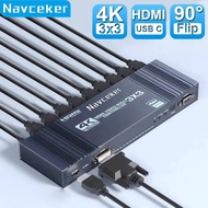 Navceker 4K HDMI Video Wall Controller 3X3/2X3/2X2 Video Wall Processor HDMI Multi Video Screen Proc