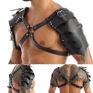 PU Leather Sexy Chest Body Harness Straps Lingerie Bondage Clubwear Costume Men