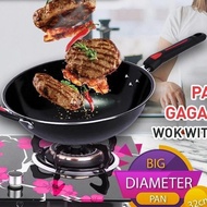 Deep Wok Enamel Pan 32Cm Long Handle Frying Pan Special Sl Frying Pan