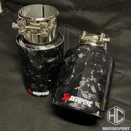 Akrapovic Glossy Forged Carbon Fiber Tip Ekzos Car Exhaust  Universal Car Ekzos Tail