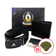 RCB POLO CLUB 3 IN 1 Wallet and Belt Set / Set Dompet Dan Tali Pinggang