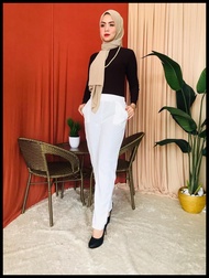 STRAIGHT CUT PALAZO POCKET SLIMFIT PANTS | PALAZO POKET MUSLIMAH