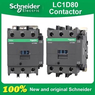Original Schneider AC DC Contactor 3P LC1D80 110V 220V 38V 48V DC24V DC24V DC110V AC24V AC36V DC125V