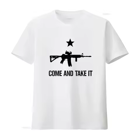 AR15 Rifle Gun Pro Guns 2nd Amendment NRA Come And Take It T Shirt New long sleeves vintage Washed C