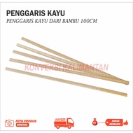 [ 1 PCS ] 100CM WOODEN RULER 1M (100CM) BAMBOO WOOD RULER
