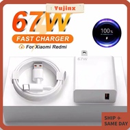 YUJINX Quick Charge, GaN Portable USB Fast Charger,  67W Adapter Mobile Phone Charger