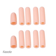 10 Pieces Gel Finger Cots, Finger Protector Support, Finger Sleeves for Finger, Hand Eczema, Finger 
