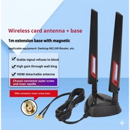 High Gain 2.4G 5G Wireless WiFi Router, 5G, Network Card, Magnetic Base, RP-SMA Antenna, Extension C