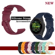 20mm 22mm Watch Band Silicone Strap for Garmin Forerunner 165 245 645 255 265 / Vivoactive 3 4 5 / Venu Sq 2 Bracelet