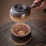 [Teapot] Iwishan Surrounded Stove Stoneware Teapot Can Open Fire Candle Lifting Beam Pot Simple Warm