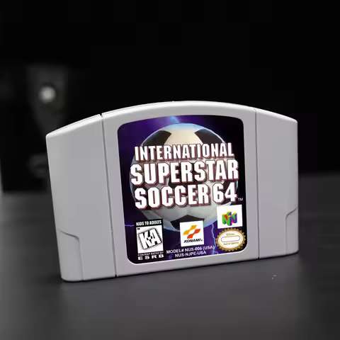 International Superstar Soccer 64 64bit game card for USA NTSC version N64 video game console Englis