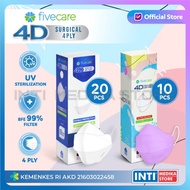 FIVECARE - Masker 4D Surgical 4 Ply | Masker Earloop | Masker Medis