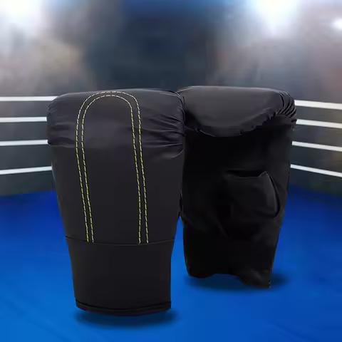 Boxing Training Gloves PU Leather Professional Boxing Gloves Wear Resistant Punching Training Gloves
