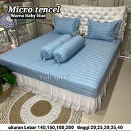 KATUN Baby BLUE Micro Dacron Frame Pillow, The Corner Of The Bed Sheet Already Has A ANTI-Slide Rubber And A Bolster Cover Strap From The Fabric, QUEEN KING SIZE And JUMBO KING SIZE Cotton