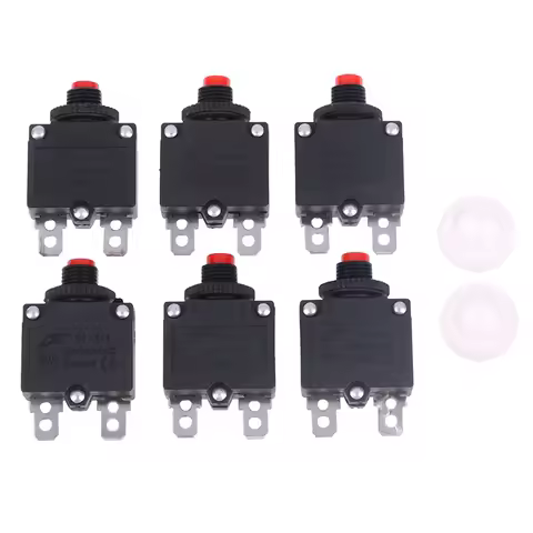 Thermal Switch Circuit Breaker Overload Protector 5A 6A 8A 10A 15A 20A Overload Switch Protector Fus