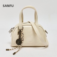 SANFU | Vintage Bowling American Style Semi-Structured Handbag