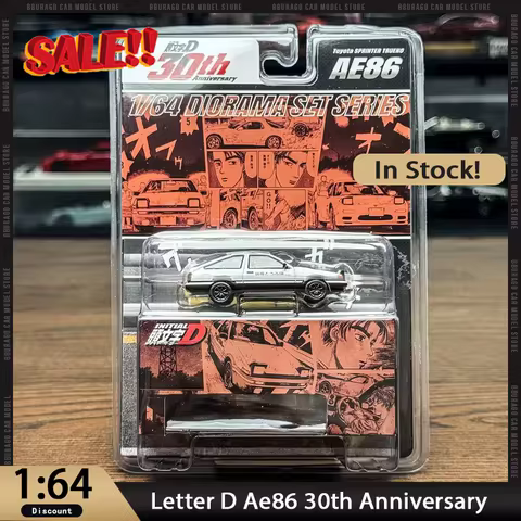 New In Stock Hobby Japan 1:64 Letter D Ae86 30th Anniversary Car Alloy Miniature Diecast Honda Ornam