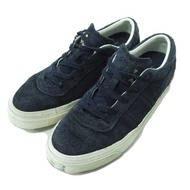 二手 CONVERSE ONE STAR CC PRO 麂皮運動鞋 (155625C) US5 (24cm) 海軍藍配鼠尾草色 Elsesser 鞋跟。