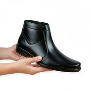 Switzerland Sepatu Formal Pria Boots Zipper KULIT SAPI 100% 2026