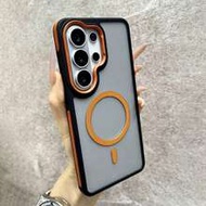 Galaxy S26 Ultra/S25/S24 Ultra/S23 Ultra Luxury Matte Transparent Shockproof Magnetic Phone Case