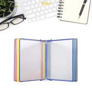 Amon 10 Pocket Wall Reference Organizers with Easy-Loading Pocket for Warehouse