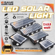 LED SOLAR OUTDOOR WALL LIGHT 2W/4W/6W/8W 3000K. LAMPU DINDING LUAR SOLAR KALIS AIR