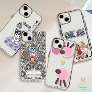 For iPhone 7 8 SE X 11 12 13 14 15 Sketch Anime Simple Clear Phone Cases Metal Photo Frame Couple St