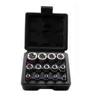 BELAIMAI 14PCS/Set E4-E24 Wrench Head Star Socket Set With Storage Box 1/4" 3/8" 1/2" E-Torx Socket