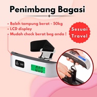 DIGITAL SCALE LUGGAGE PENIMBANG BERAT BAGASI BEG DIGITAL WEIGHT SCALE SUITCASE TRAVEL AIRPORT