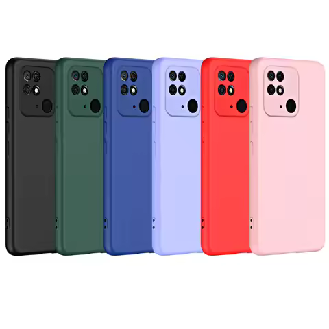 For Redmi 10C Liquid Silicone Phone Case for Xiaomi Redmi 10C Case Redmi10C Camera Protection Cover 