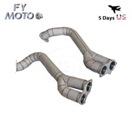 For Porsche 718 GT4 GTS Spyder Over Axle Link Pipes 2020+ Heat Shield Downpipe