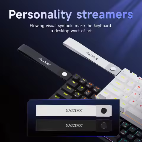Ajazz NK61 Wired Mechanical Keyboard 60% Mixed Color RGB Hot-Swap 61 Keys Gaming Keyboard Rad Switch