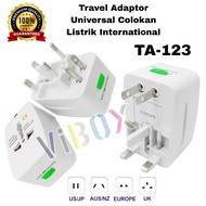 Universal Travel Adaptor stiker vibox Travel Adaptor International Universal Plug