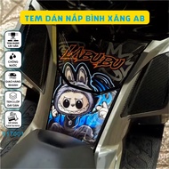 AB Stamp - Air Blade Fuel Tank Cover Sticker - Waterproof, Non-fading Decal