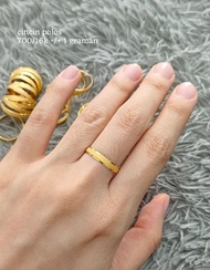 Cincin Nikah Tunangan Kadar 700 16 Karat Cincin Pengikat Polos Pasir Ring Gold Jewelry Emas Lengkap